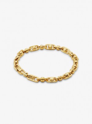 Michael Kors Astor Precious Metal-Plated Brass Link Bracelet Armbänder Damen Gold | DJ4068213