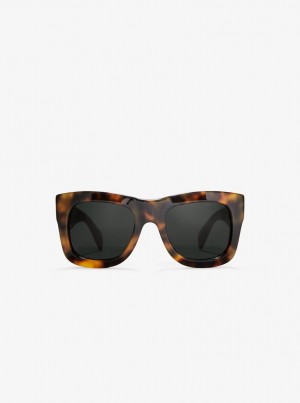 Michael Kors Athens Sunglasses Sonnenbrille Damen Tortoise | LX8952174