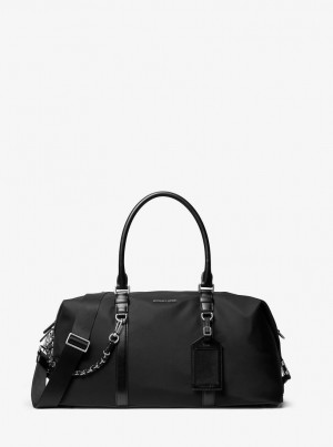 Michael Kors Brooklyn Recycled Nylon Duffel Bag Duffle Tasche Damen Schwarz | IF4251608