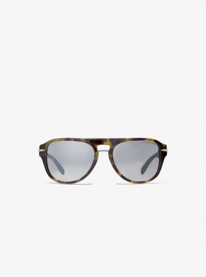 Michael Kors Burbank Sunglasses Sonnenbrille Herren Olivgrün | NF6908152