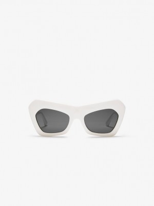 Michael Kors Cassis Sunglasses Sonnenbrille Damen Weiß | MH7516094