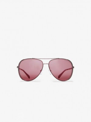 Michael Kors Chelsea Bright Sunglasses Sonnenbrille Damen Dunkelbraun | VS7185304