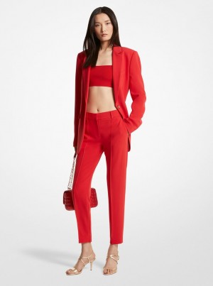 Michael Kors Crepe Pants Hose Damen Rot | TZ9628571
