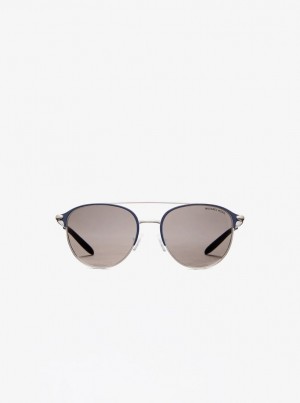 Michael Kors Dune Sunglasses Sonnenbrille Herren Navy | DA5864301