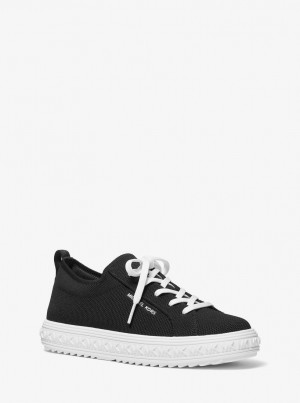 Michael Kors Grove Knit Sneaker Sneakers Damen Schwarz | PD3140286