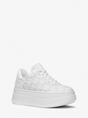 Michael Kors Hayes Empire Signature Logo Platform Sneaker Sneakers Damen Mehrfarbig | LJ5849072