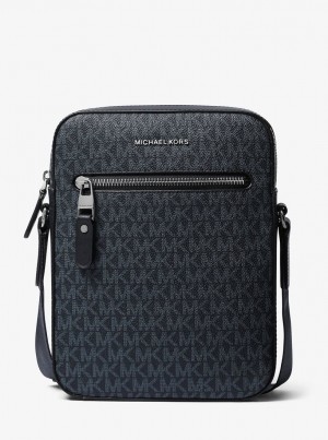 Michael Kors Henry Logo Flight Bag Umhängetasche Herren Admrl/Plblue | OZ6723091