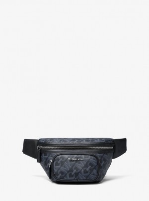 Michael Kors Hudson Empire Signature Logo Sling Pack Umhängetasche Herren Admiral | XL3291056