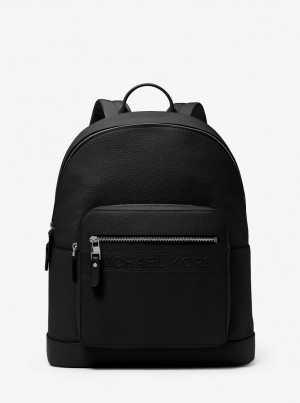 Michael Kors Hudson Leather Commuter Backpack Rucksäcke Herren Schwarz | CE0734269