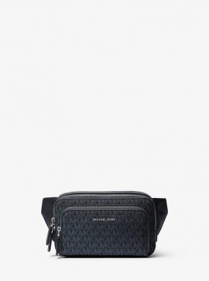 Michael Kors Hudson Logo Sling Pack Umhängetasche Herren Admrl/Plblue | QR1254789