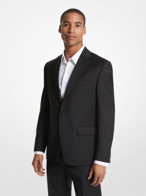 Michael Kors Kaplan Wool Blend Sportscoat Jacken Herren Schwarz | OA0861425
