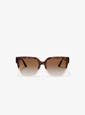 Michael Kors Karlie Sunglasses Sonnenbrille Damen Rosa | KG5873196