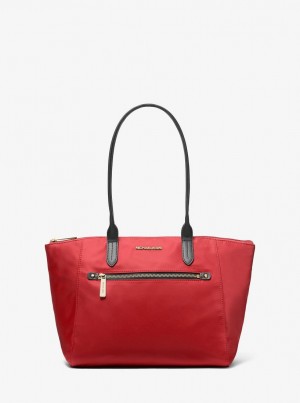 Michael Kors Kelsey Medium Nylon Tote Bag Handtasche Damen Flame | IE9768204