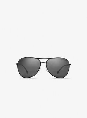 Michael Kors Kona Sunglasses Sonnenbrille Herren Schwarz | QI3820517