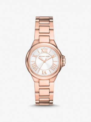 Michael Kors Mini Camille Rose Gold-Tone Watch Gold-tone Damen Rosa Gold | UB4325916