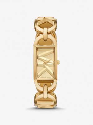 Michael Kors Mini Empire Gold-Tone Watch Gold-tone Damen Gold | LN6092347