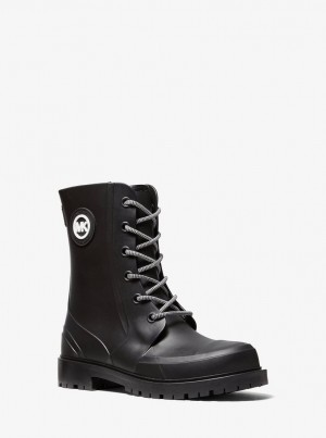 Michael Kors Montaigne PVC Rain Boot Stiefel Damen Schwarz | LK6824150