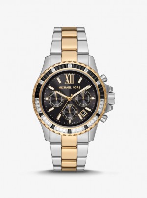 Michael Kors Oversized Everest Pave Two-Tone Watch Two-tone Damen Two Tone | RJ6581074