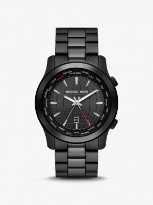 Michael Kors Oversized Runway Black-Tone Watch Black-tone Herren Schwarz | SO6802574