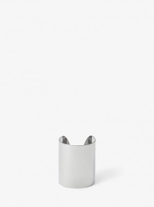 Michael Kors Precious Metal-Plated Brass Cuff Armreifen Damen Silber | WS0276439