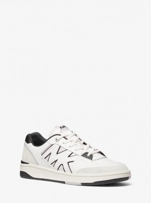 Michael Kors Rebel Leather Sneaker Sneakers Herren Schwarz | WQ6841795