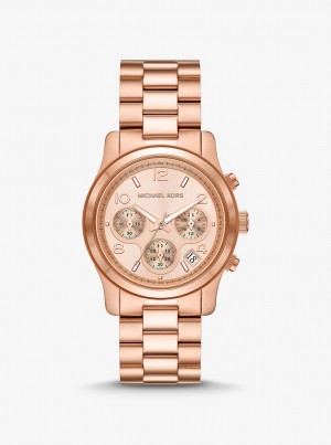 Michael Kors Runway Rose Gold-Tone Watch Rose Gold-tone Damen Rosa Gold | CJ9781234