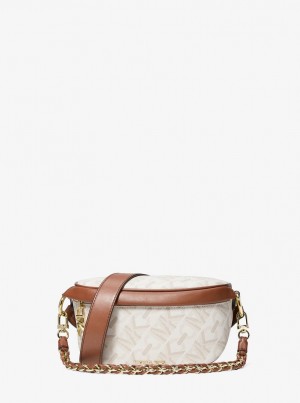 Michael Kors Slater Extra-Small Empire Signature Logo Sling Pack Umhängetasche Damen Hellgelb | OK0752689