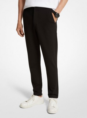 Michael Kors Stretch Ponte Pants Hose Herren Schwarz | LB0398657